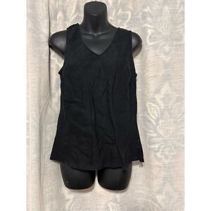 NICE WOMEN‎ J.JILL V NECK SLEEVELESS size MP BLACK GOOD CONDITION